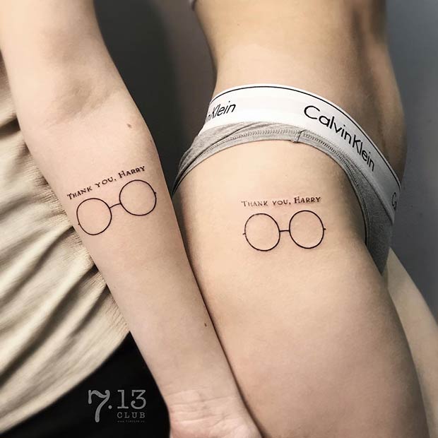 Matching Harry Potter Tattoos
