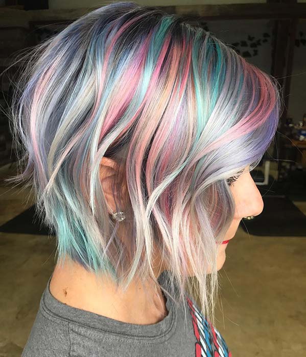 Pastel Colors and a Trendy Cut