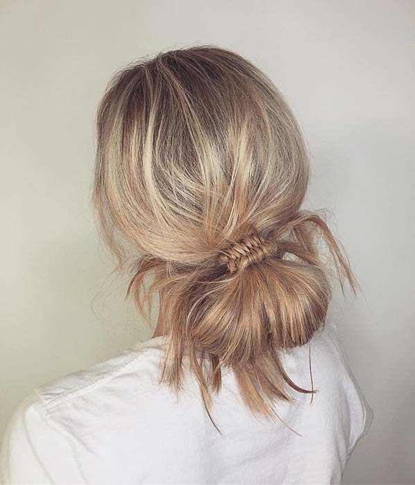 Simple and Easy to Wear Low Bun