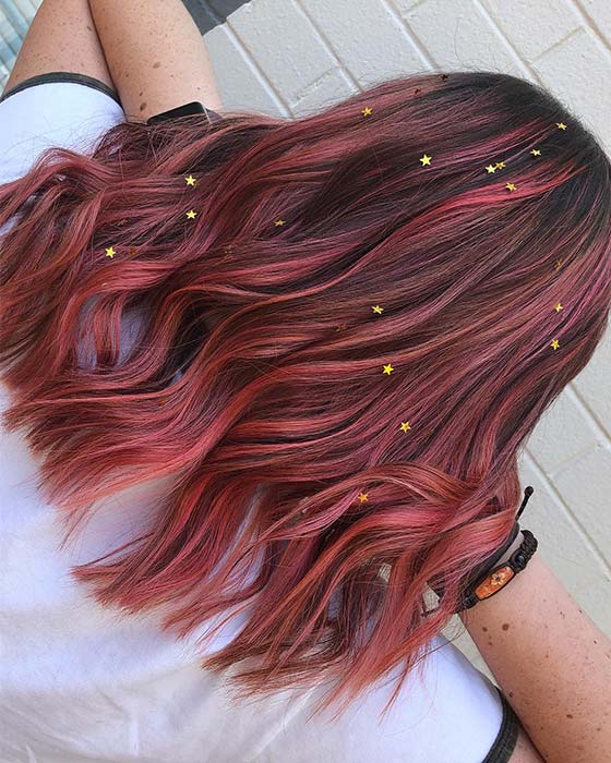 Pastel Red Highlights 