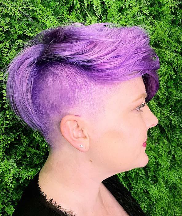 Vibrant Purple Hair Idea