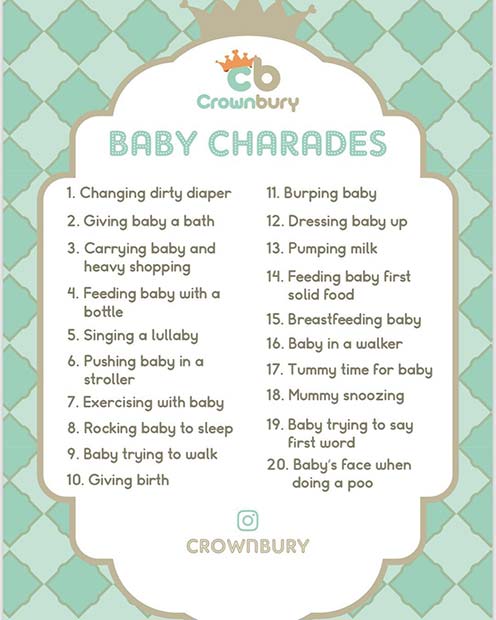 Baby Charades Game Idea