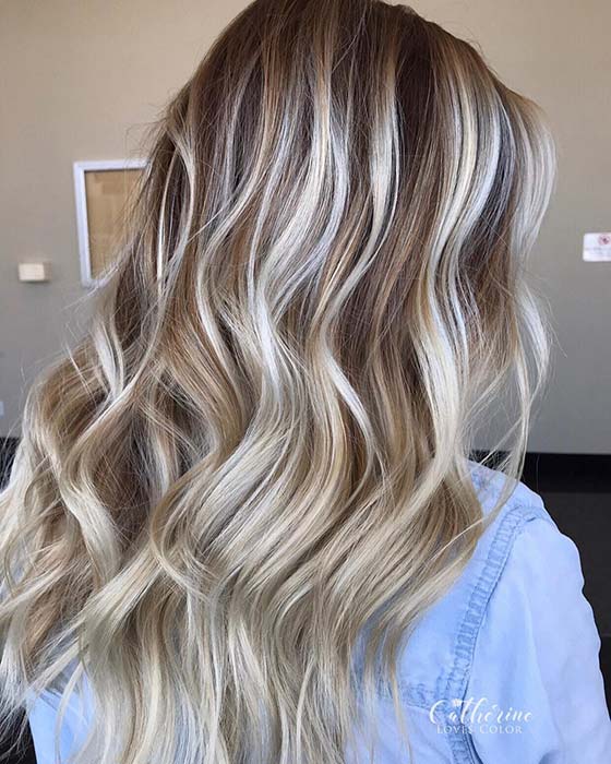Beautiful Brown Hair with Blonde Highlights