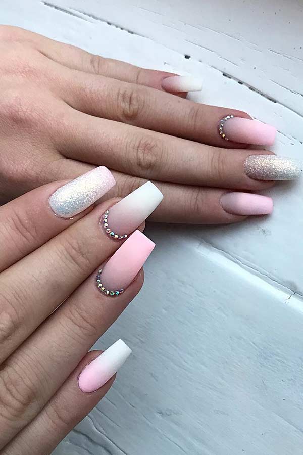 Elegant Matte Pink Nail Design