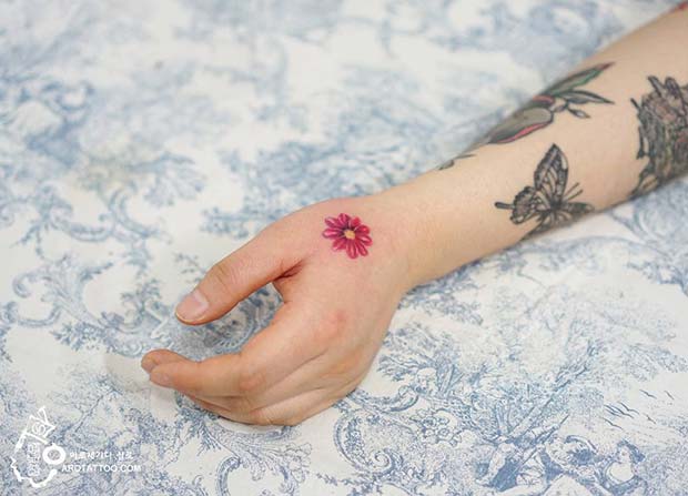 Pretty Flower Tattoo Idea