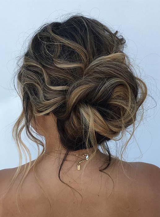 Relaxed, Messy Bun Updo