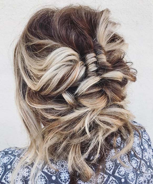 Cool and Messy Updo Idea