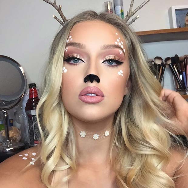 Elegant Deer Makeup