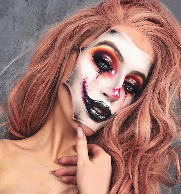 Halloween Clown Illusion Makeup