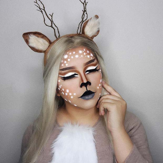 Magical Deer Makeup Idea