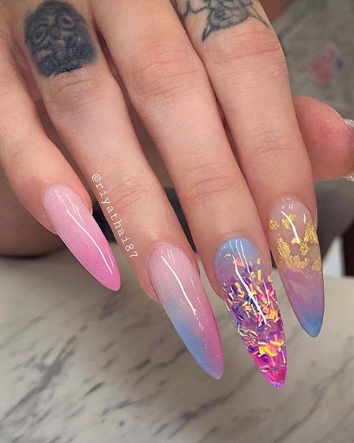 Magical Mermaid Inspired Nails