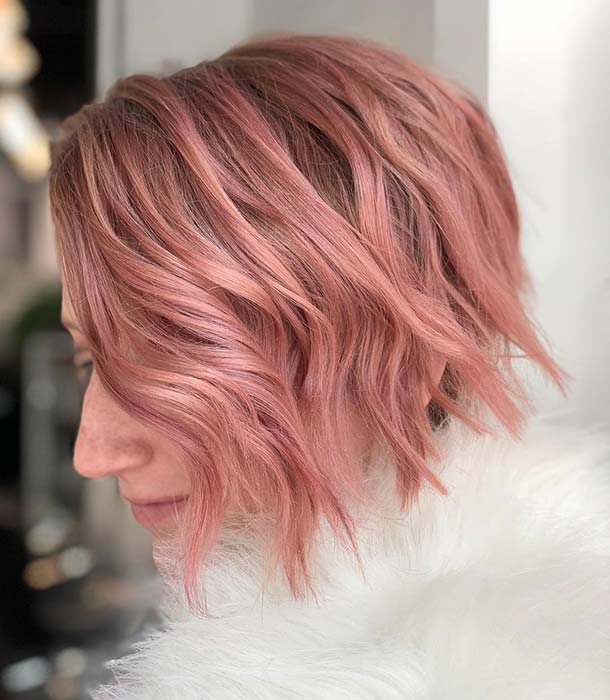 Pastel Pink Short Hairstyle