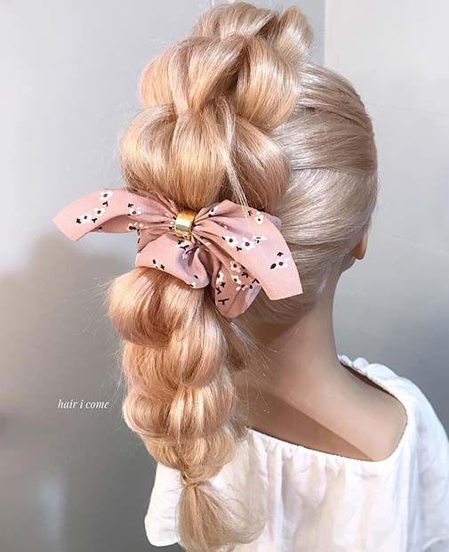 Pretty Braided Style with a Bow