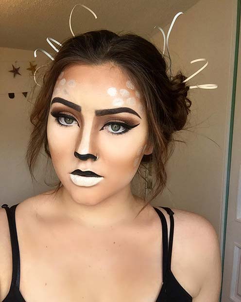 Simple Deer Makeup