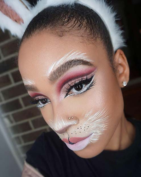 Bunny Makeup with Glam Eyes