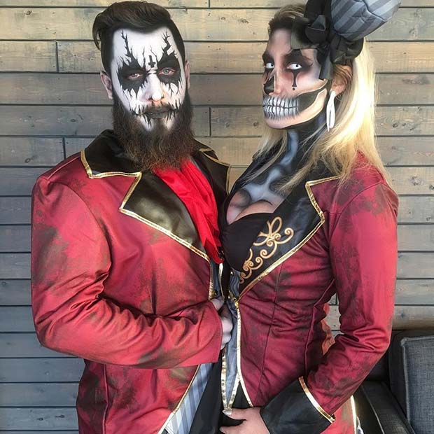 Circus Skeletons Couples Costume
