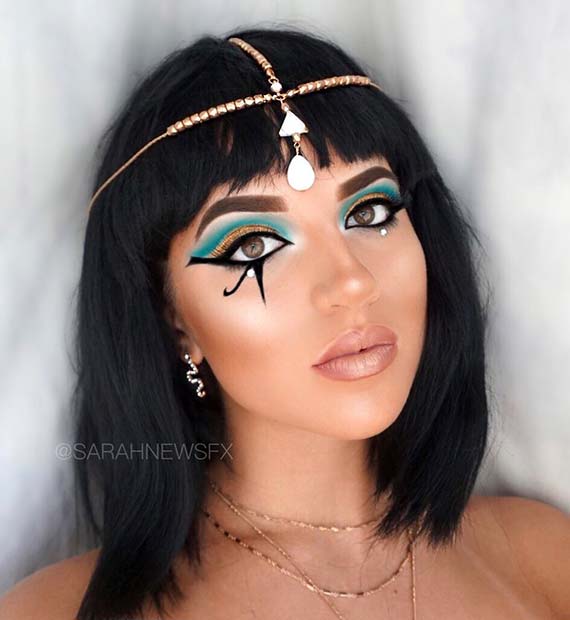 Classic Cleopatra Makeup Look