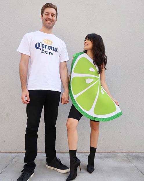 Creative Corona and Lime Wedge Costume