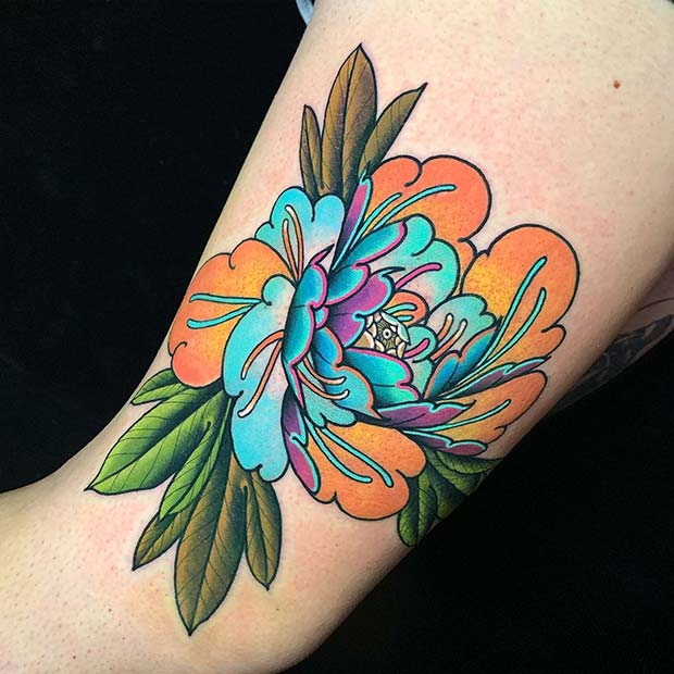 Quirky and Colorful Peony