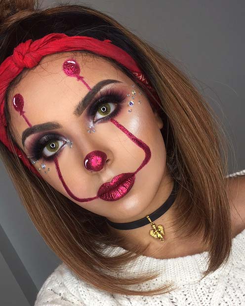 Pennywise Makeup with Balloons