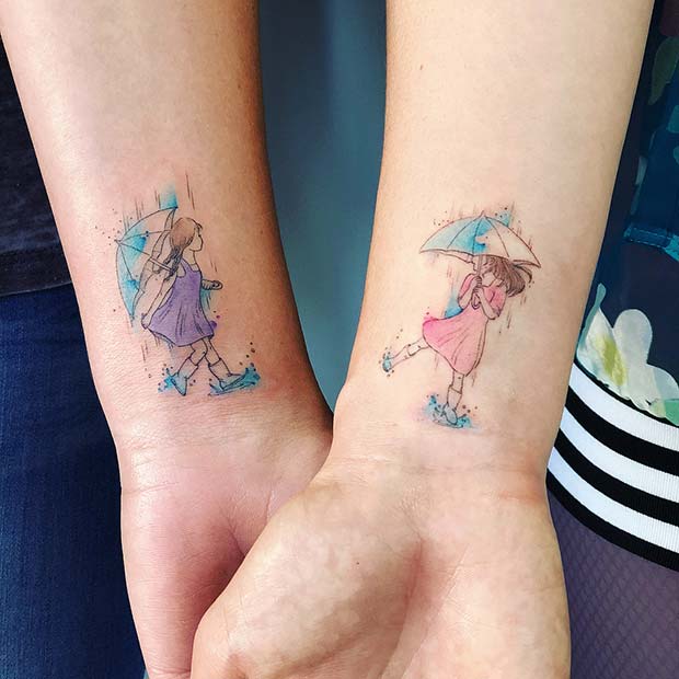 Beautiful Sisters Tattoo Inspired By Childhood