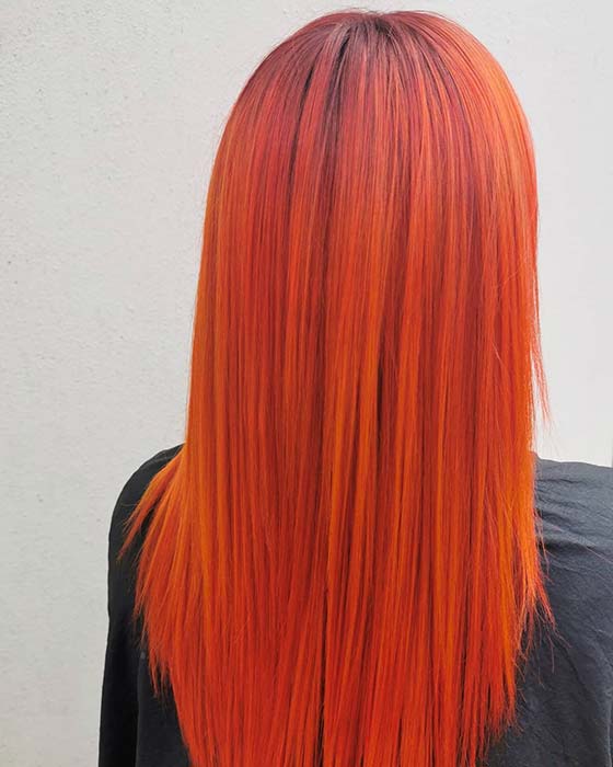 Bold and Vivid Orange Hair