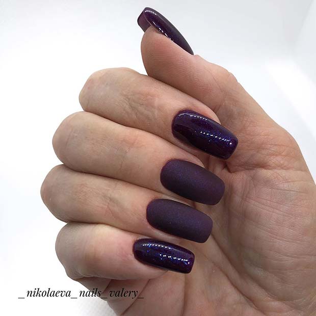 Matte and Glossy Purple Design