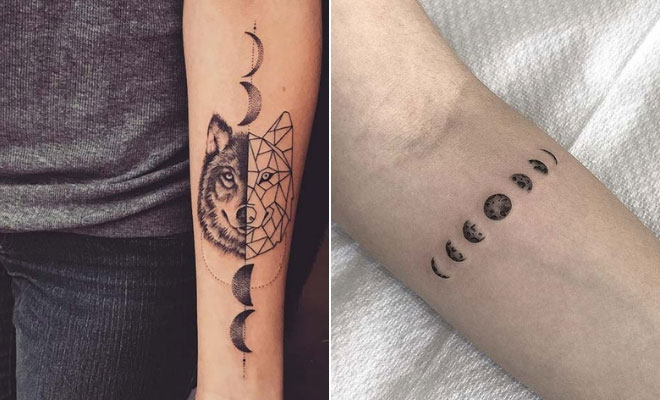 Moon Phases Tattoo Ideas