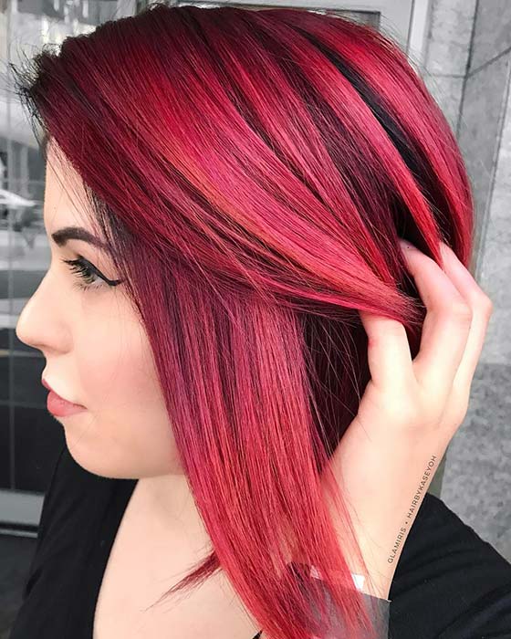 Red and Pink Highlights Idea
