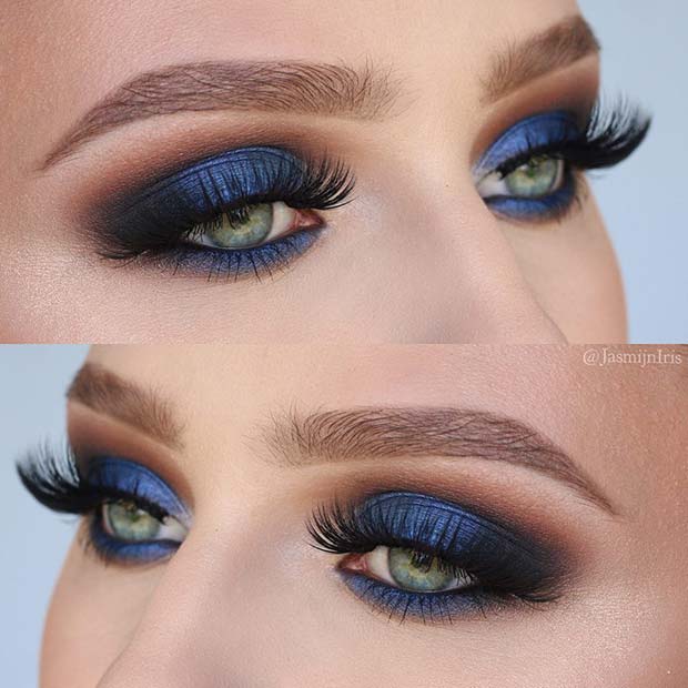 Stunning Blue Fall Makeup
