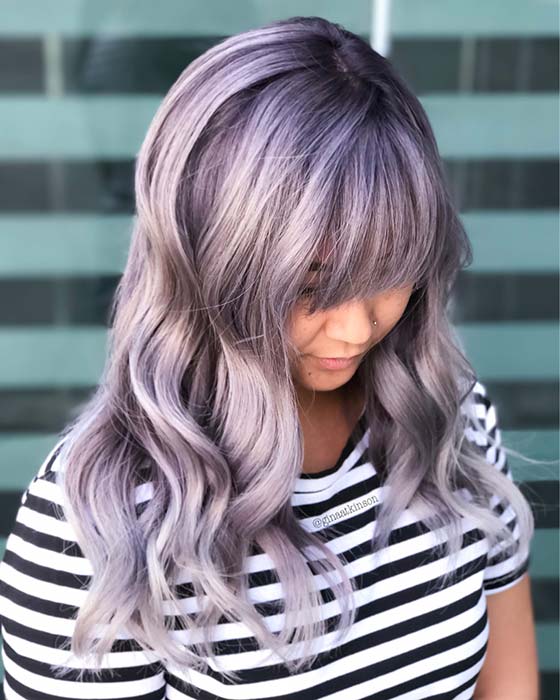 Trendy Lavender Hair Idea