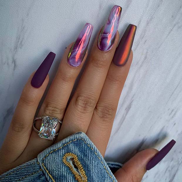 Trendy Marble Nails