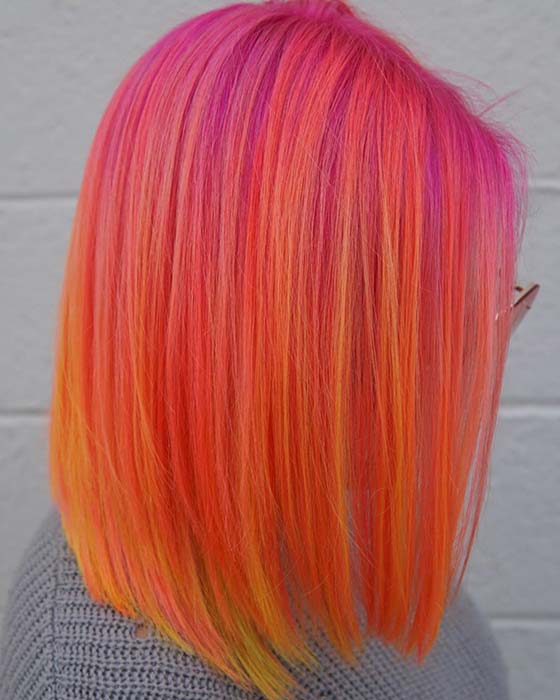 Tropical Orange Hair