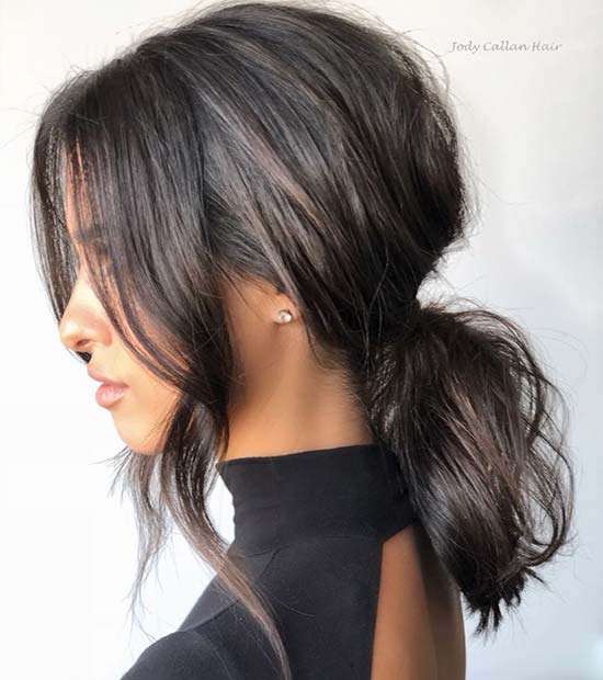 Chic and Stylish Low Ponytail