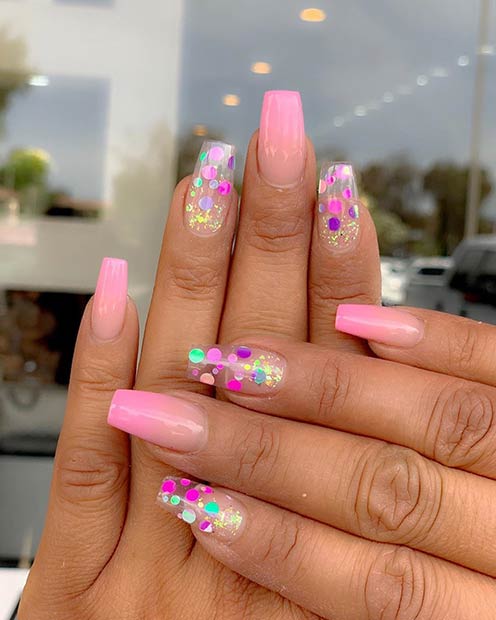 Cute Pink Nail Design