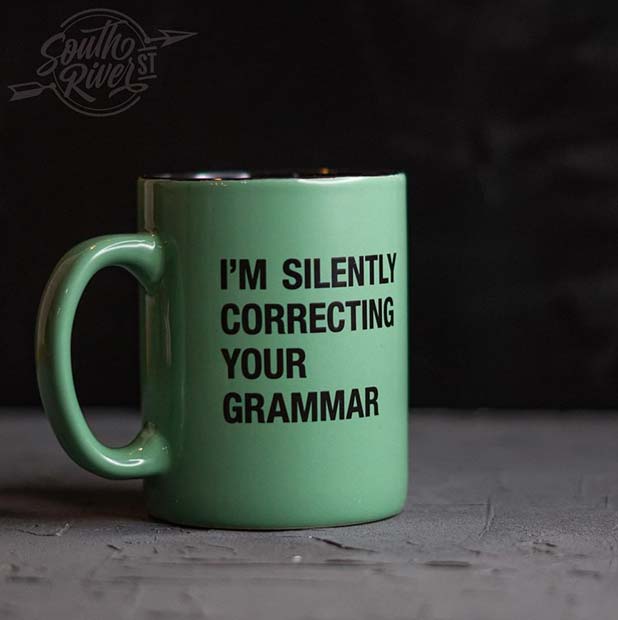 Funny Grammar Mug