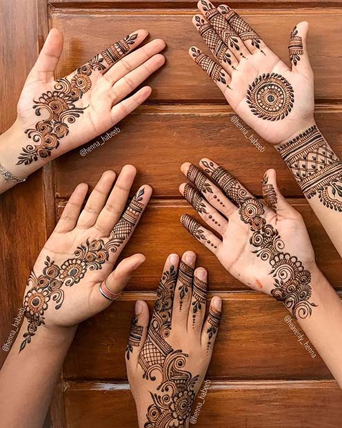 Group Henna Tattoo Designs