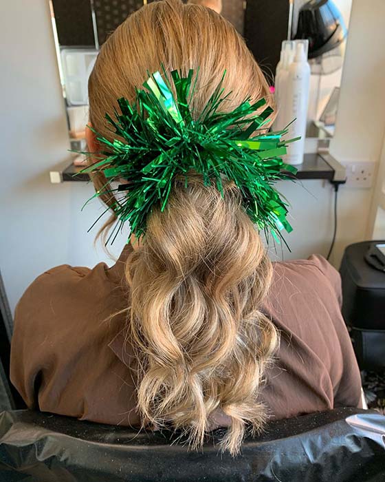 Ponytail with Tinsel