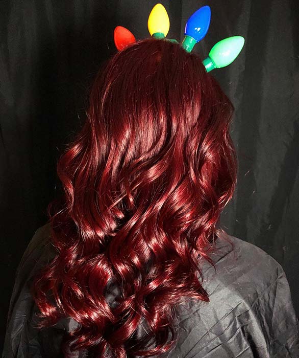 Red Hair with a Festive Headband