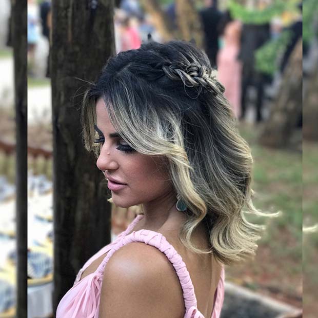 Stunning Prom Hairstyle for Shorter Hair