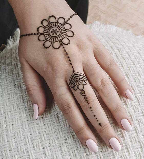 Wrist and Finger Henna