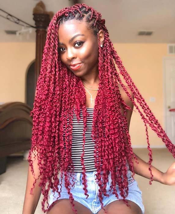 Bright Red Passion Twists