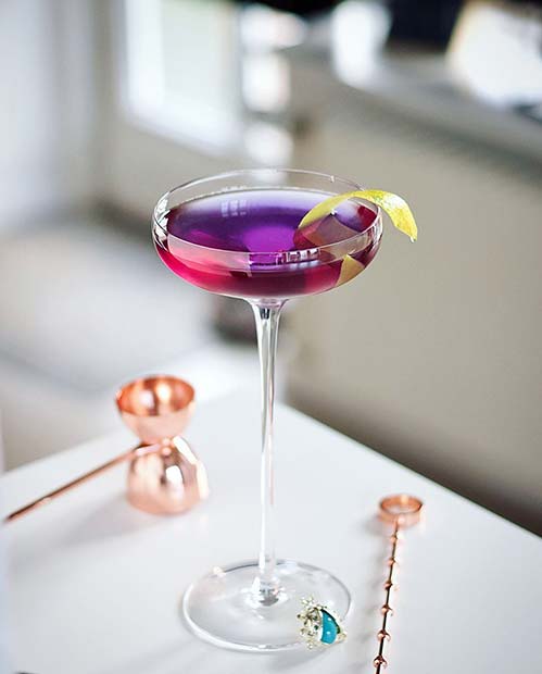 Chic Purple Cocktail