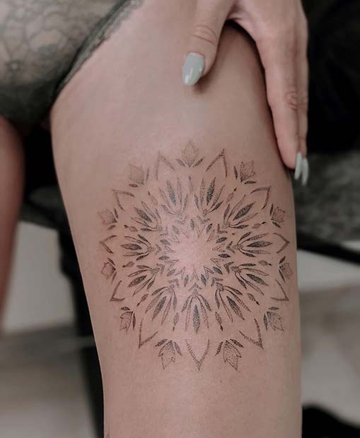 Delicate Mandala Tattoo