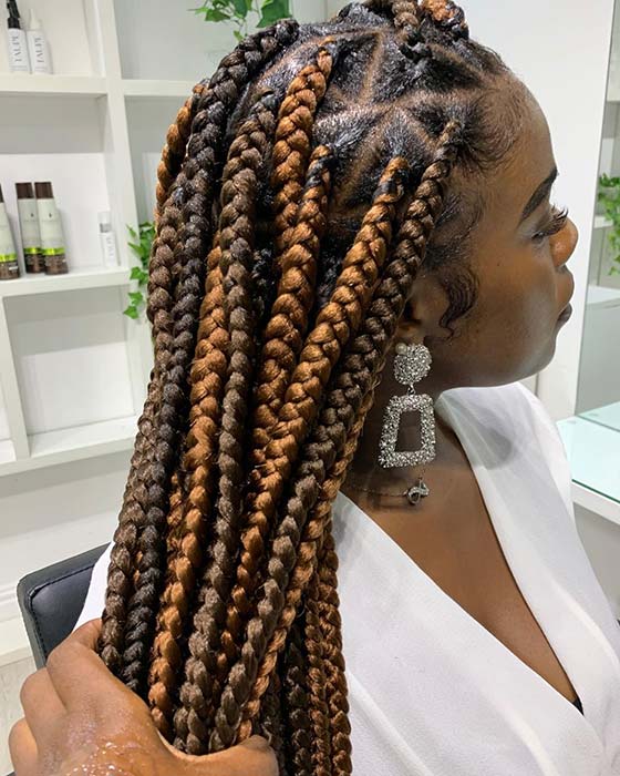 Chunky Braids with Triangle Parts
