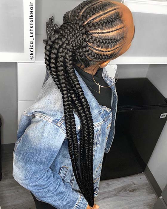 Thick and Thin Feed In Braids