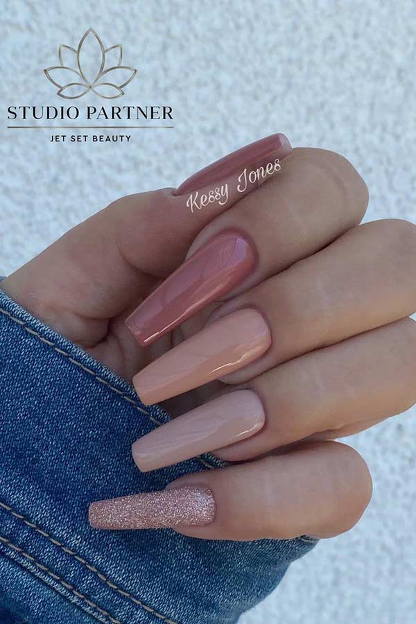 Different Shades of Nude Nails