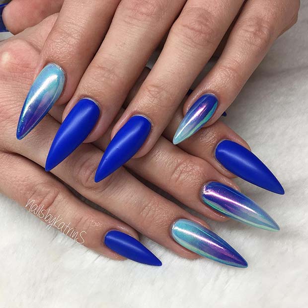 Trendy Chrome Ombre Nails
