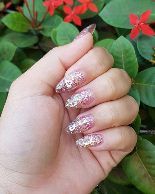 Glittery Jelly Nails
