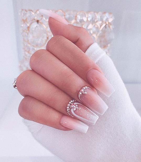 Stunning Nails for a Bride